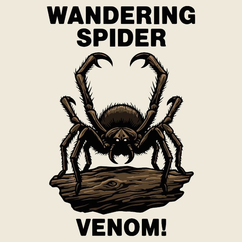 Araignée Bananière Venin Danger Wandering Spider