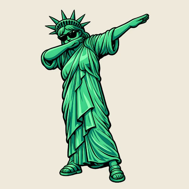 Dabbing Freiheitsstatue