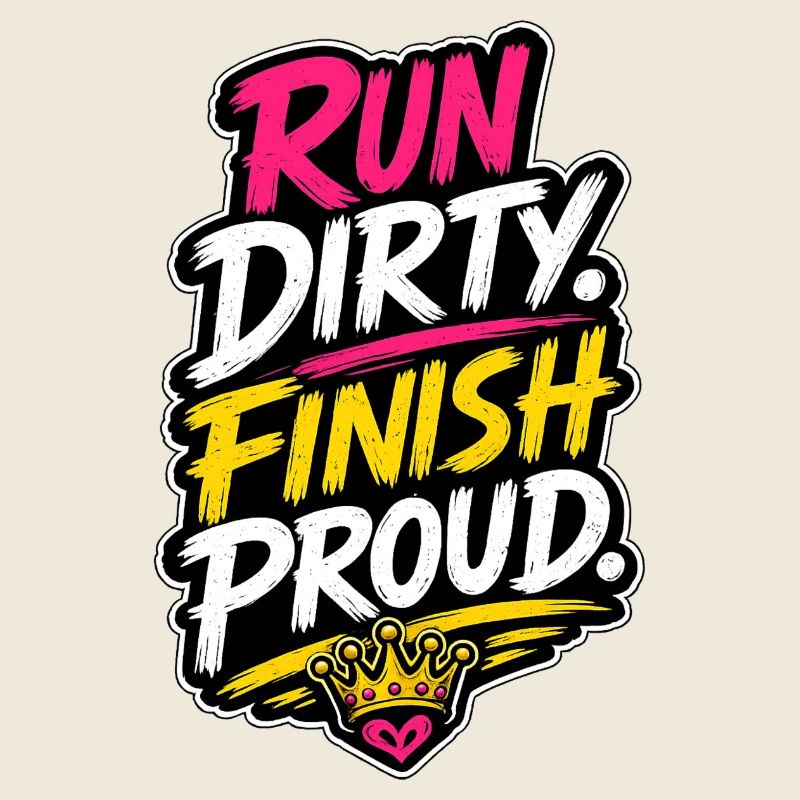 Run Dirty Finish Proud Running Motivation