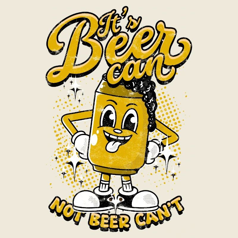 Dessin animé de canette de bière : Pas Beer Can’s