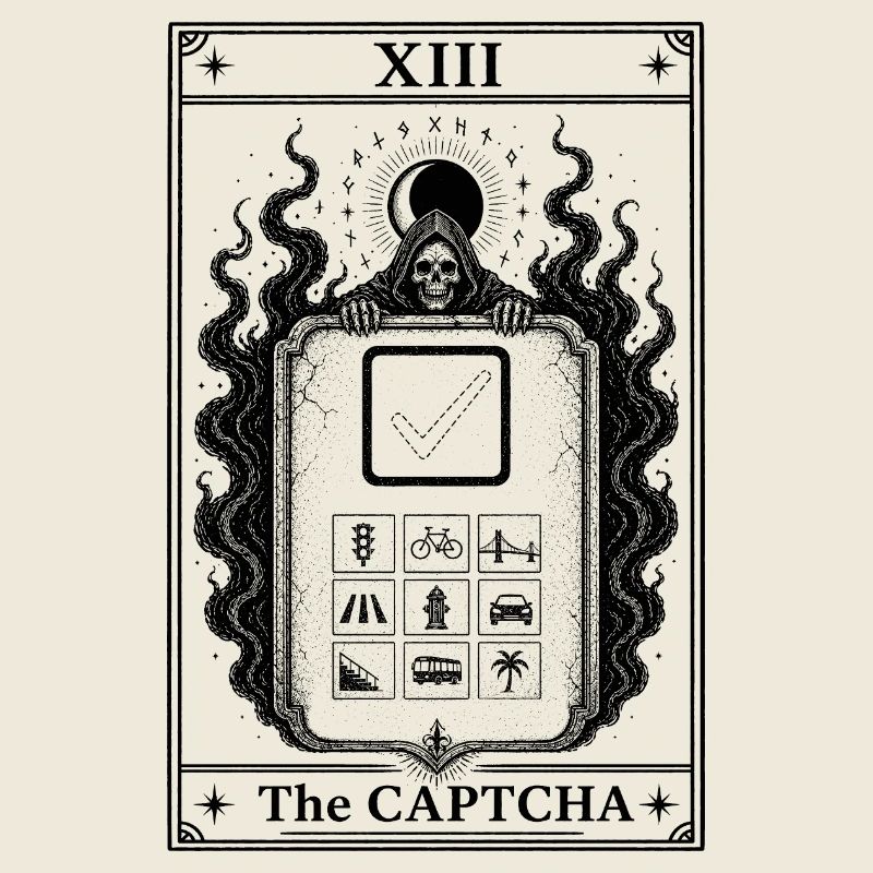 Malédiction CAPTCHA | Internet de cartes de tarot