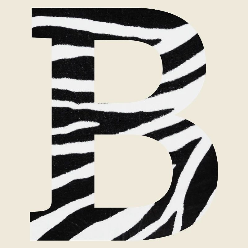 Buchstabe b Zebra