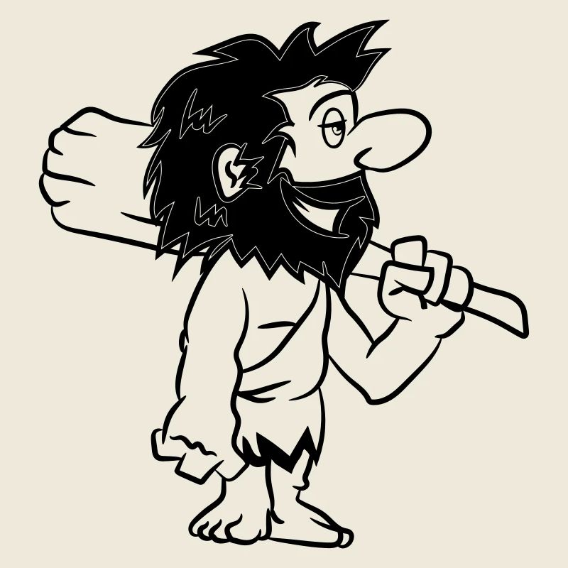 Steinzeitmensch witzig comic