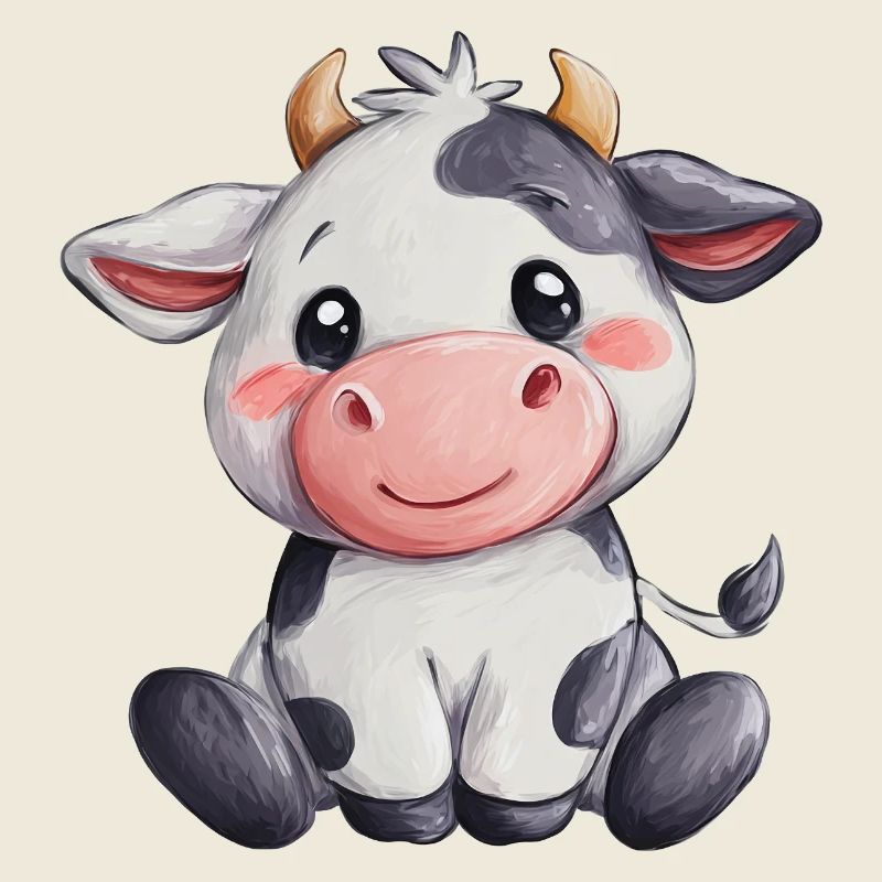 Mignon bébé vache