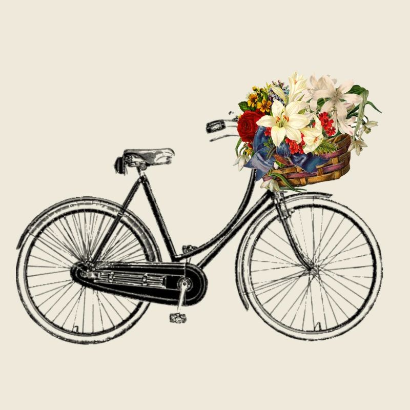 Bicycle with flowers