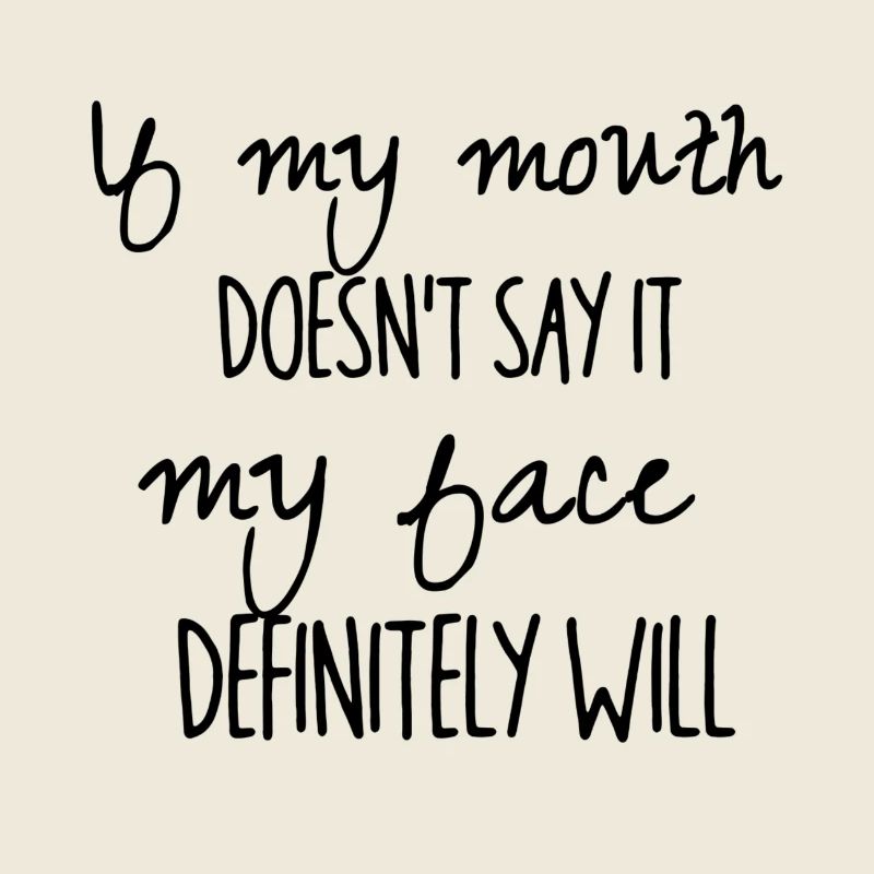 If my mouth doesn`t say it (schwarz)