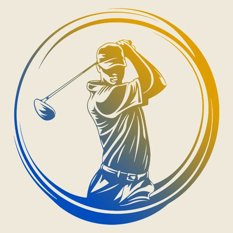 Golfer Silhouette Bunt