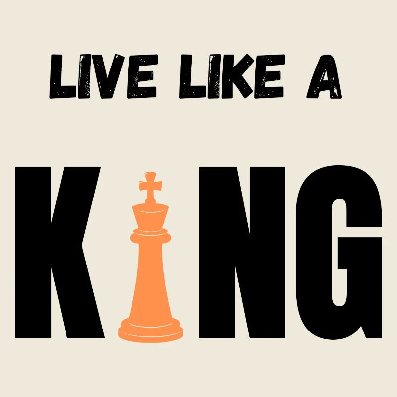 Orange King auf schwarzem Hintergrund
