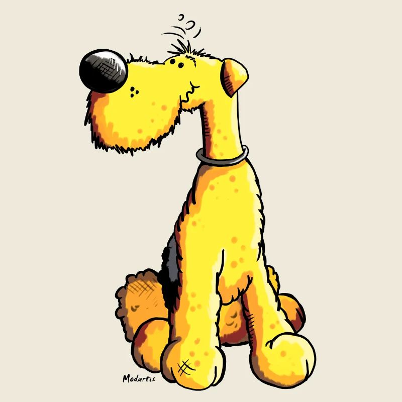 Lustiger Airedale Terrier
