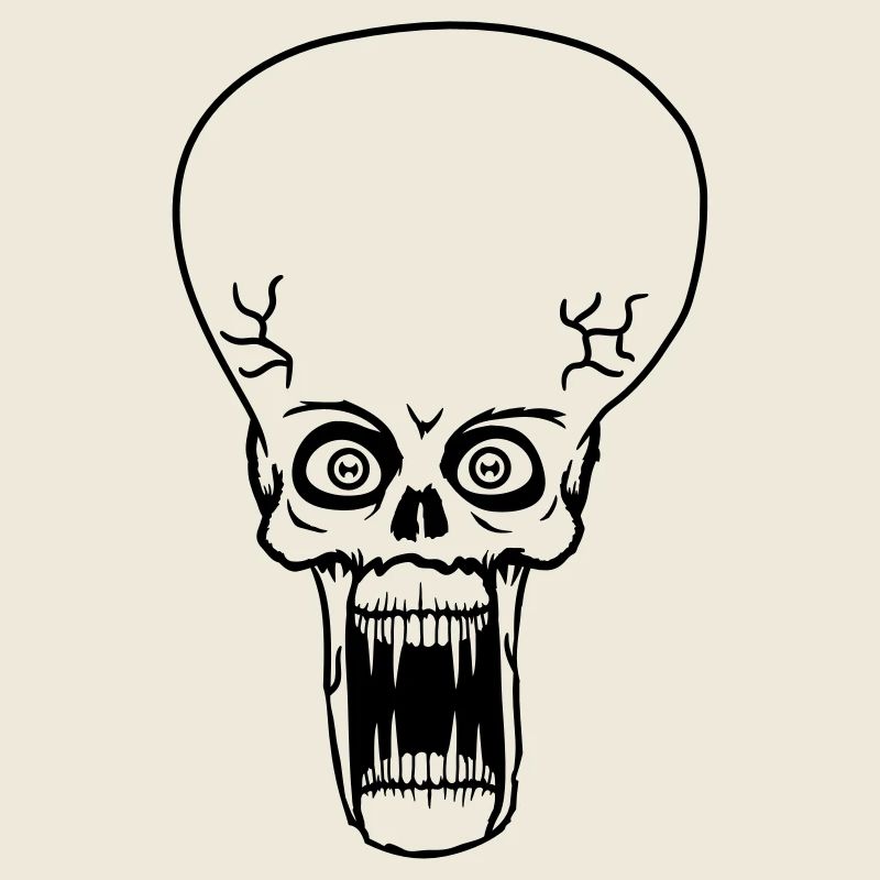 tête, le visage, tentacule méchant méchant vilain