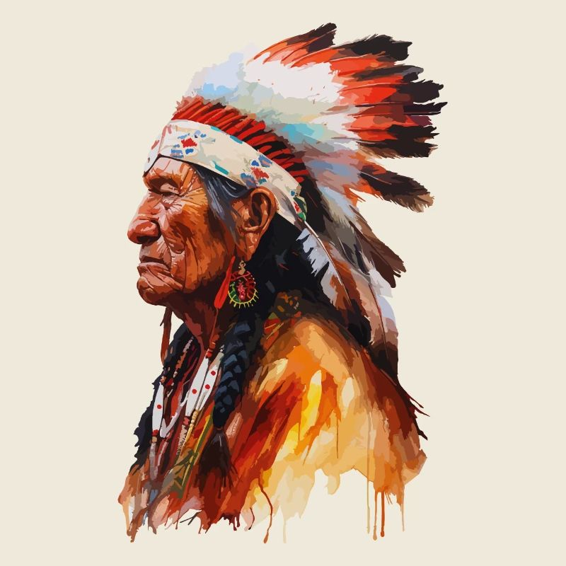 Chef amérindien Tribu amérindienne Apache Sioux