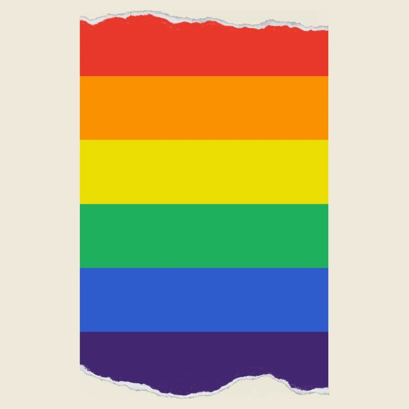 Torn Pride Flag - LGBT Freedom and Resistance