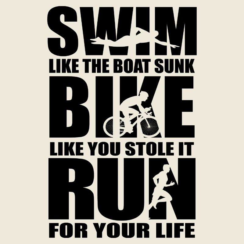 Triathlon Course à pied Natation Cyclisme