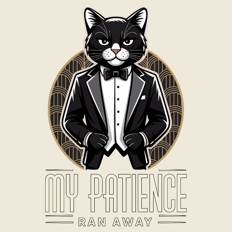 Geduld lief weg Katze