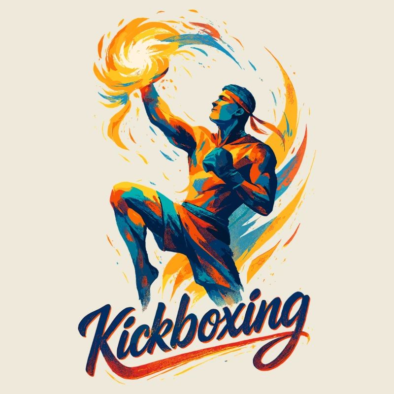 Kickboxen Boxer Kämpfer dynamisch Geschenk