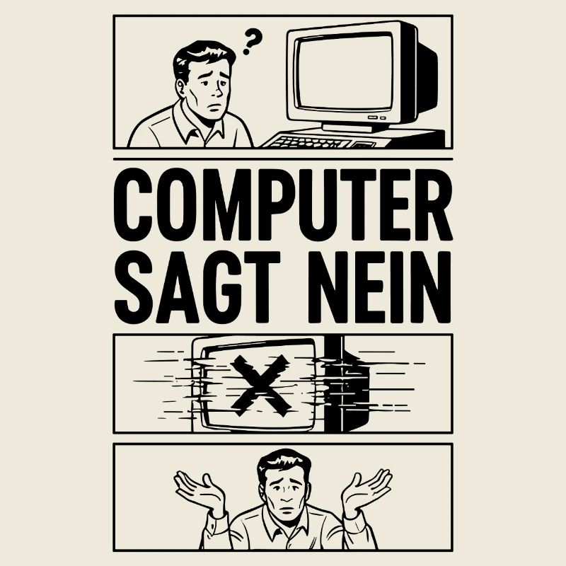 Computer sagt Nein Comic Design