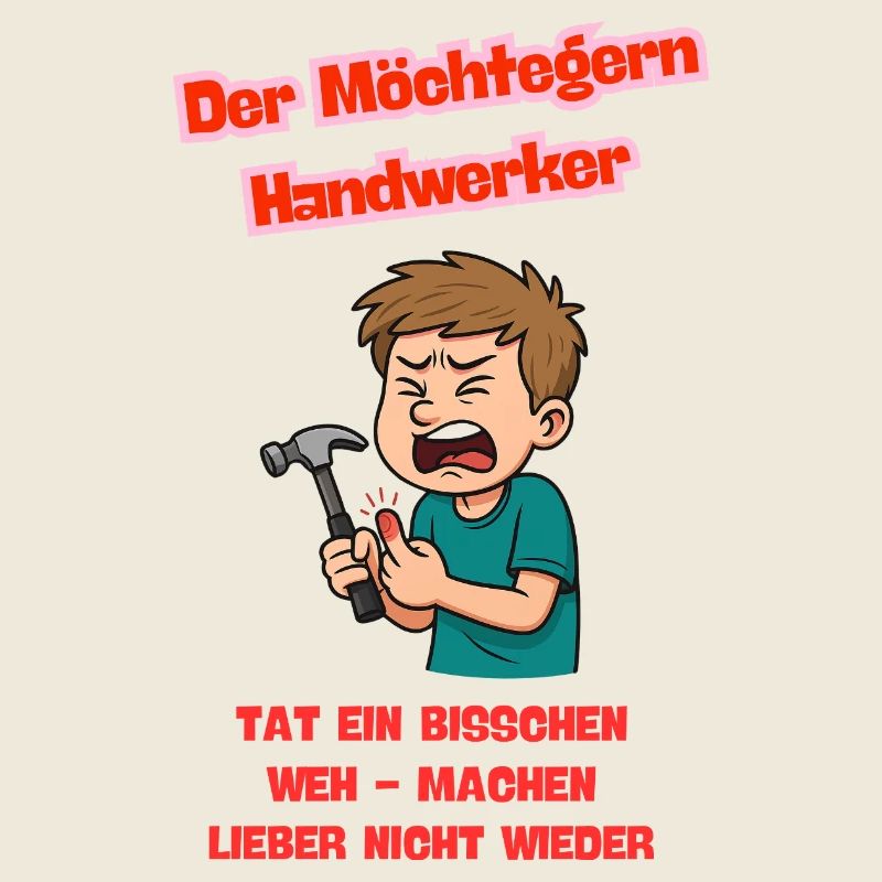 Der Möchtegern Handwerker Illustration 