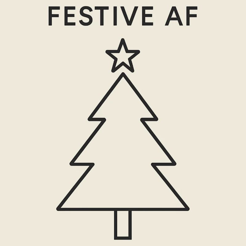 Minimalistischer Weihnachtsbaum