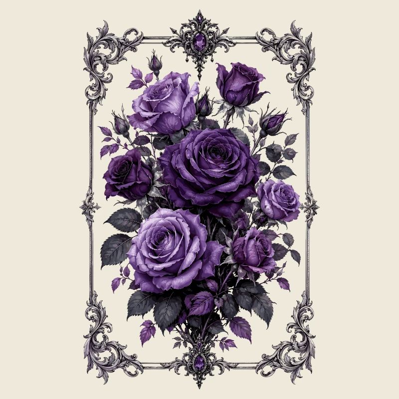 Roses, Roses pourpres, Roses et Fleurs