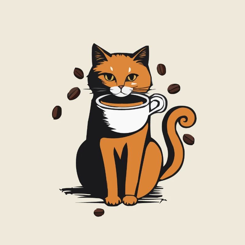 Katze Kaffee