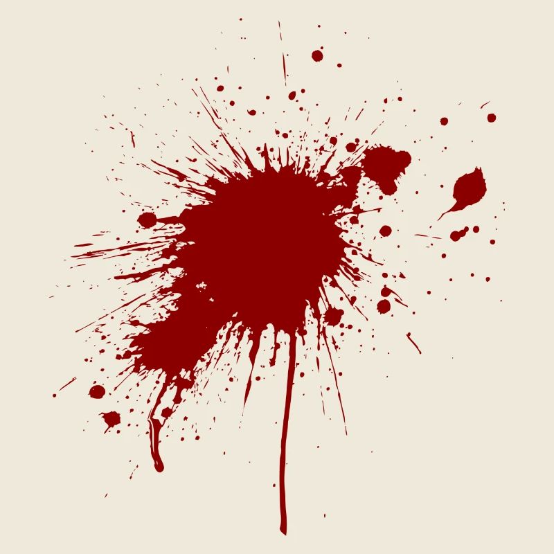 Blood Spatter From A Bullet Wound