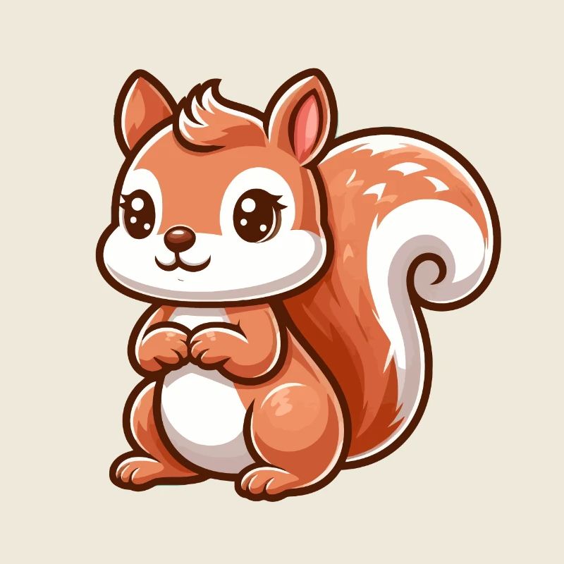 Petit écureuil mignon