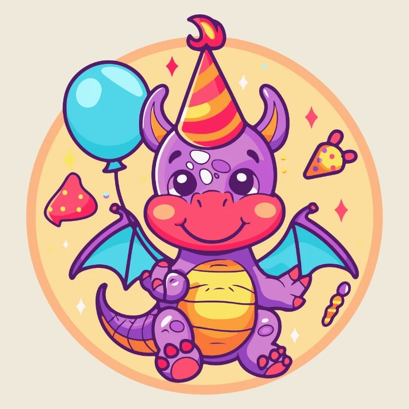 Drache Geburtstag Comic