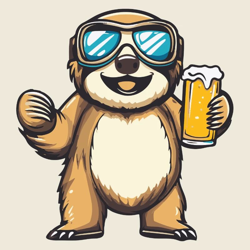 Faultier Ski Bier