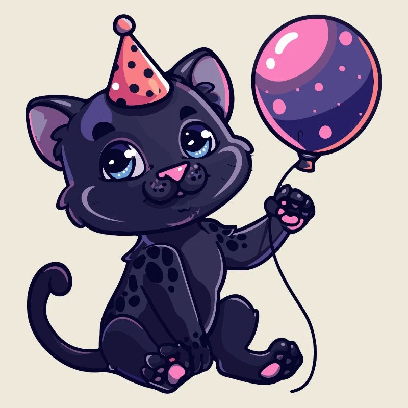 Bébé d’anniversaire de panthère