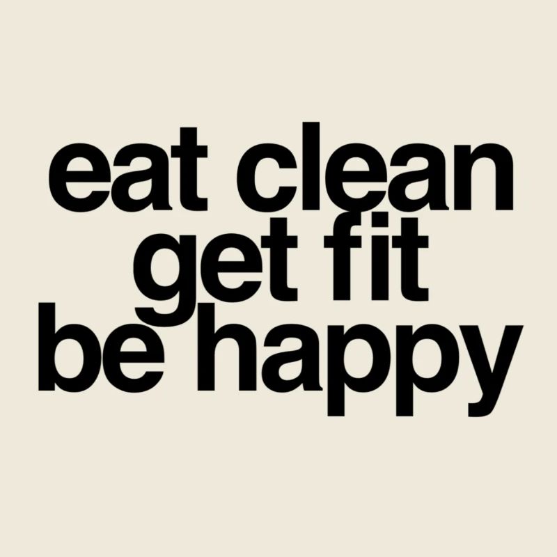 T-shirt de remise en forme propre manger