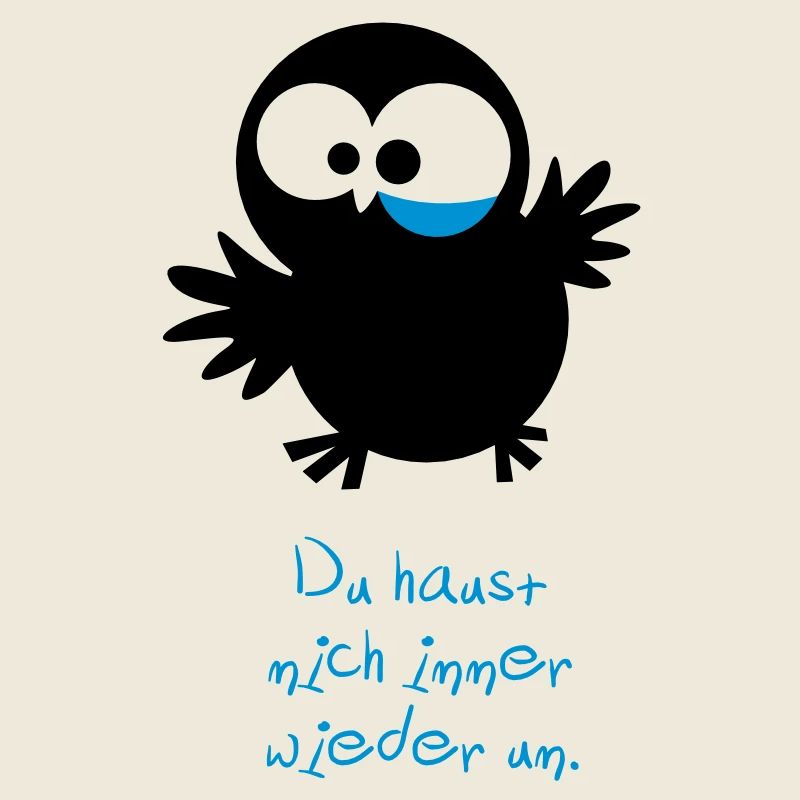 Eine Eule // Du haust mich immer wieder um.