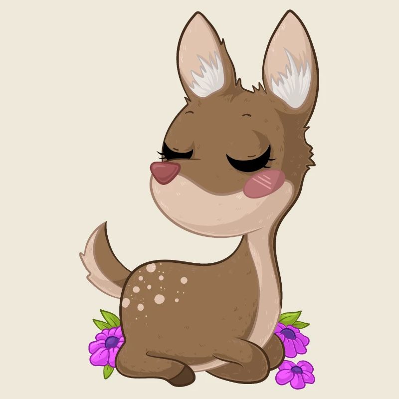 Rêver de cerfs de dessin animé