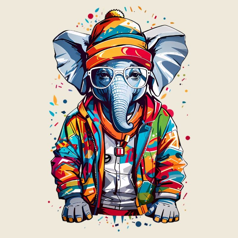 Éléphant cool