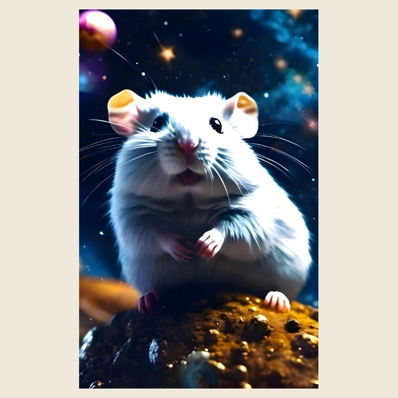 Hamster dans le cosmos
