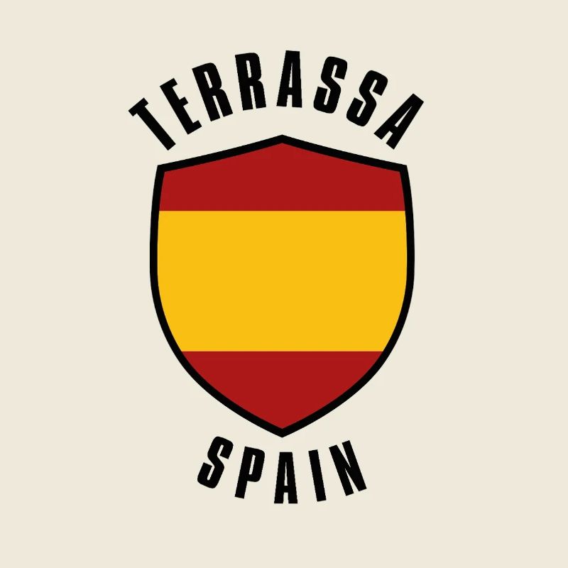 Emblem des Termassa-Spanien-Schildes in Flaggenfarbe