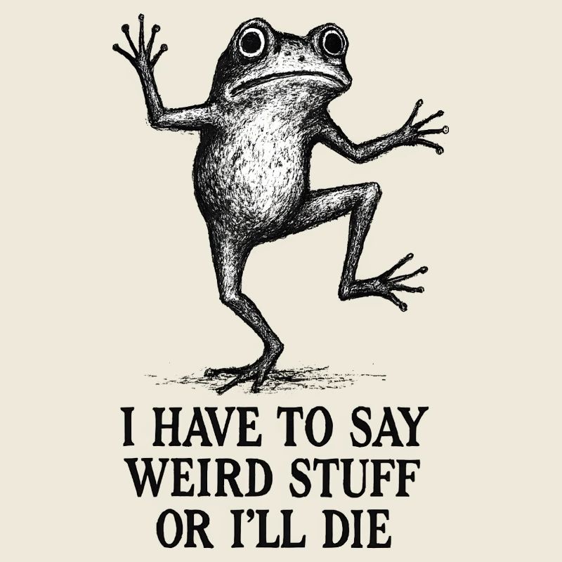 Frog Saying Meme Humor Funny Gift Idea