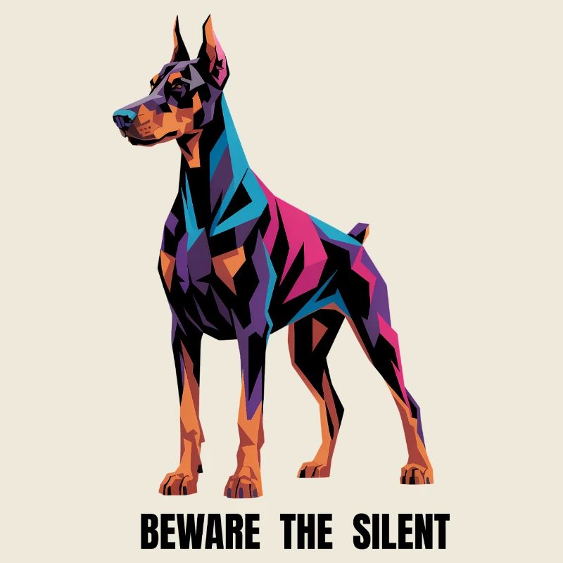 Doberman Géométrique Pinscher - Méfiez-vous du silence -