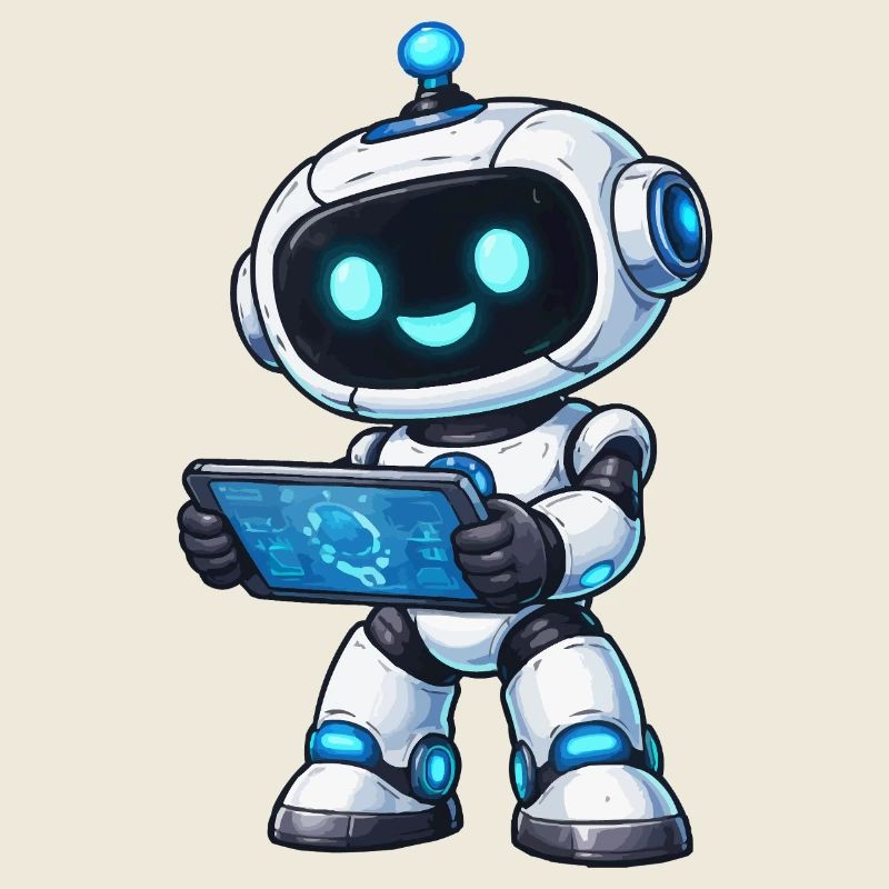 Petit robot avec tablette