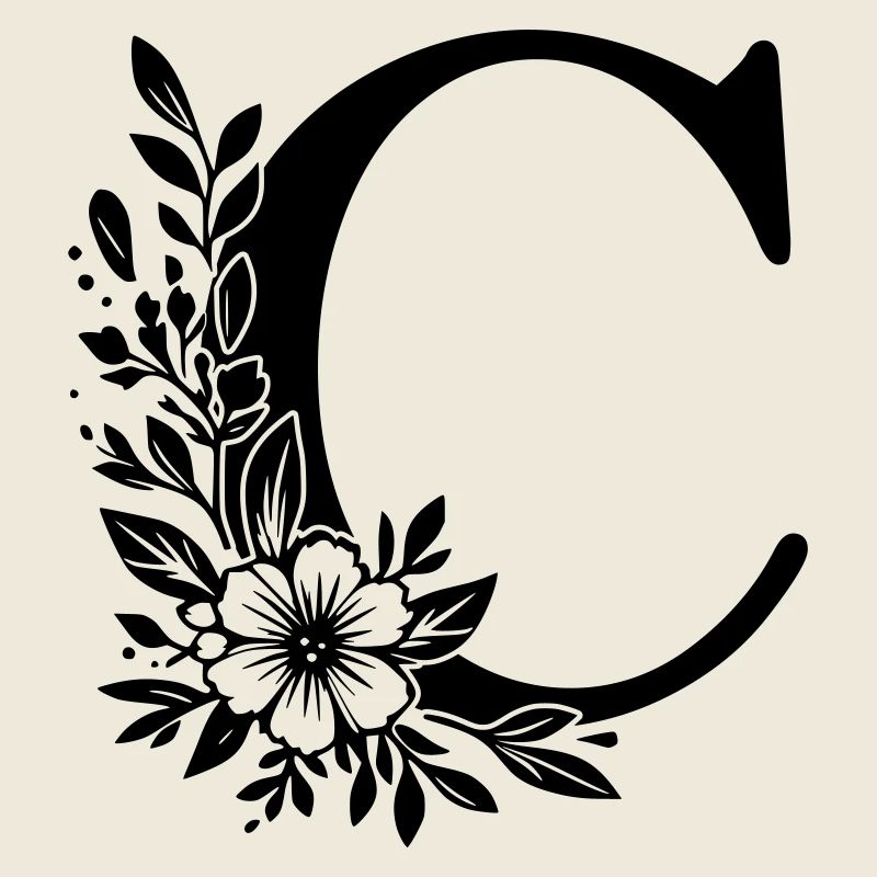 Buchstabe C Blume