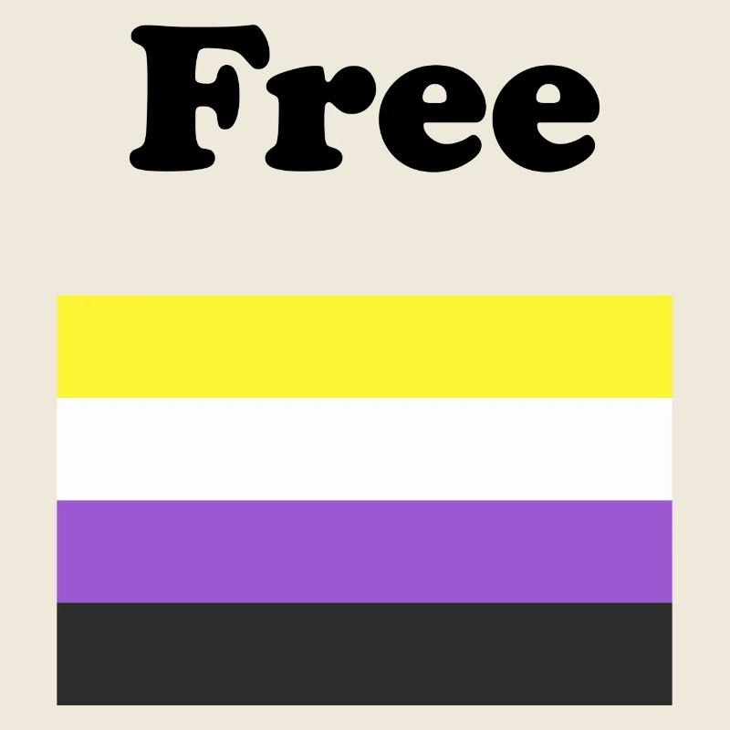 Drapeau non binaire gratuit