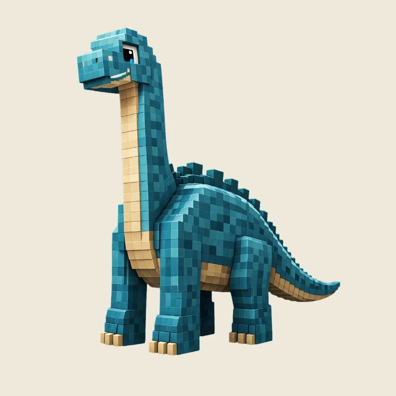 Pixel Brontosaurus