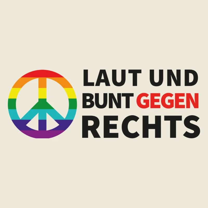 Laut und bunt gegen rechts
