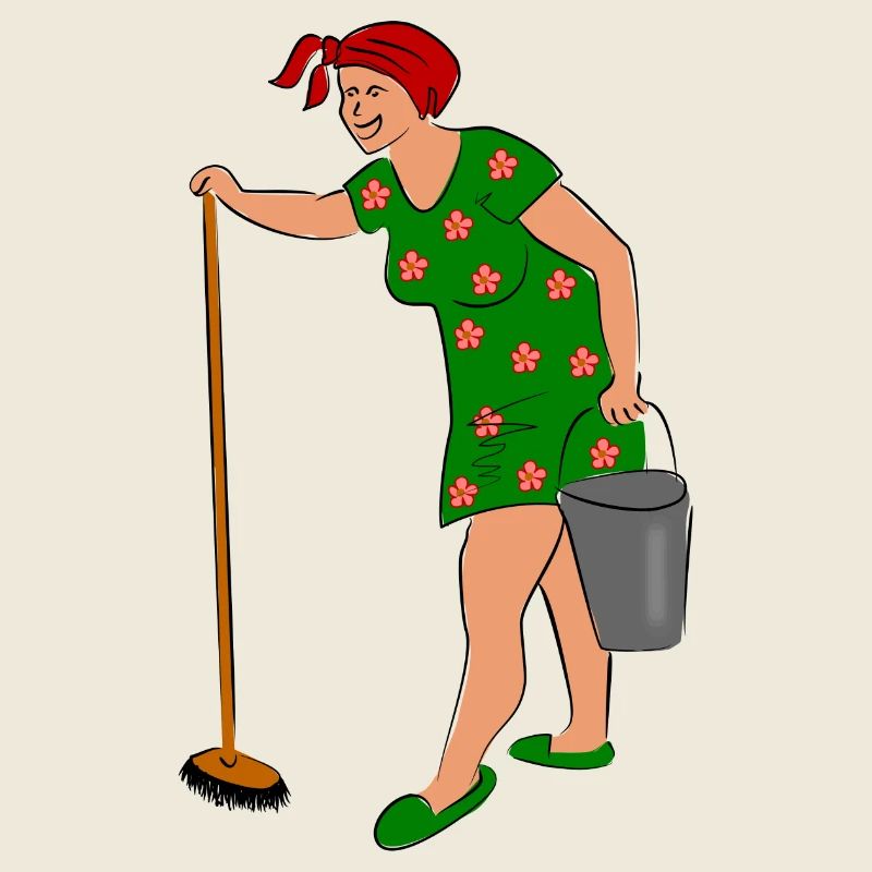 Putzfrau Arbeit Hausfrau