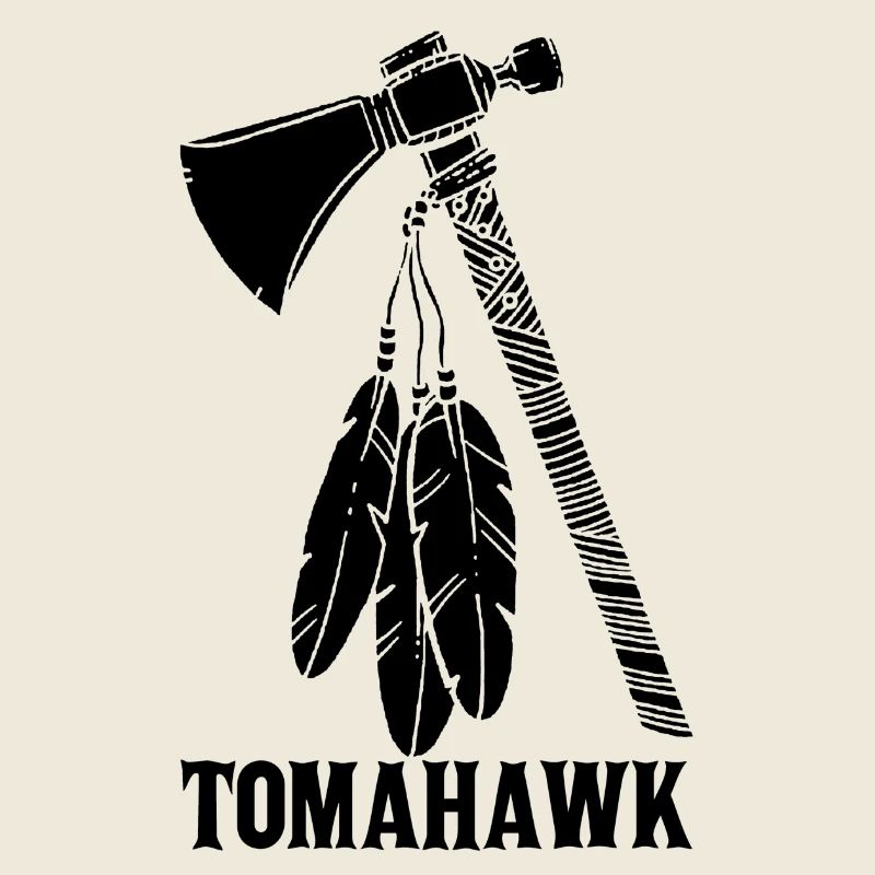 schwarzer Tomahawk