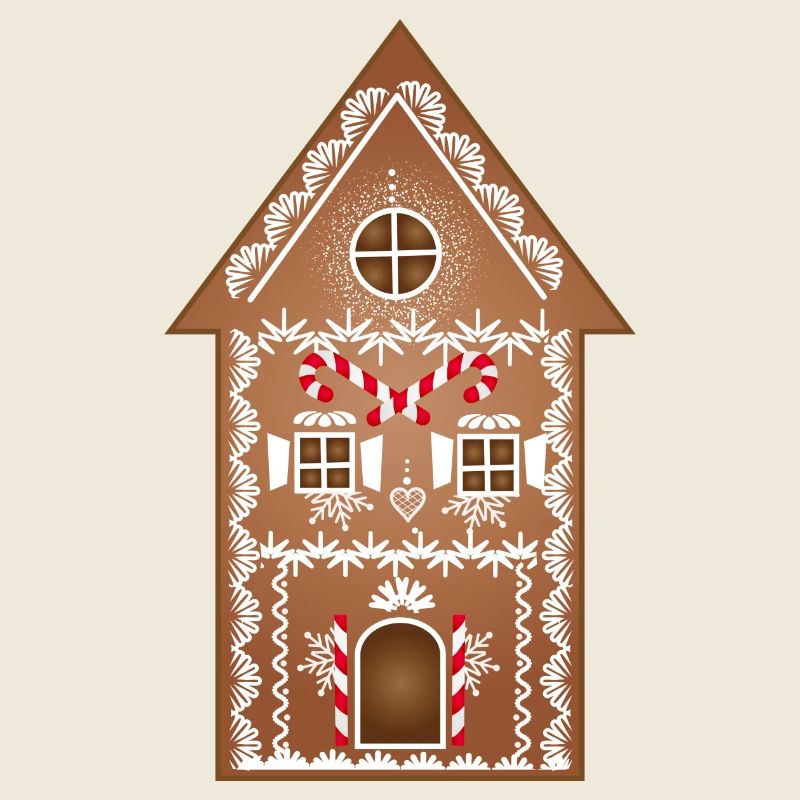 large decorated gingerbread house for christmas