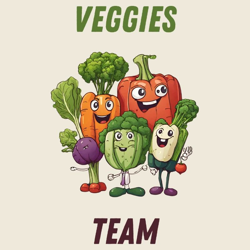 Veggies Team: Colorful Vegetables