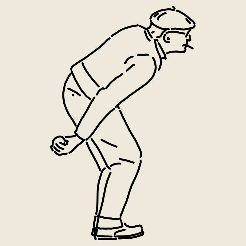 Petanque Spieler Rechtshänder