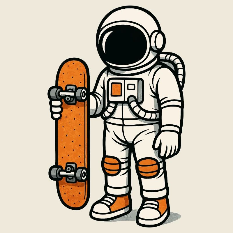 astronaut skateboard