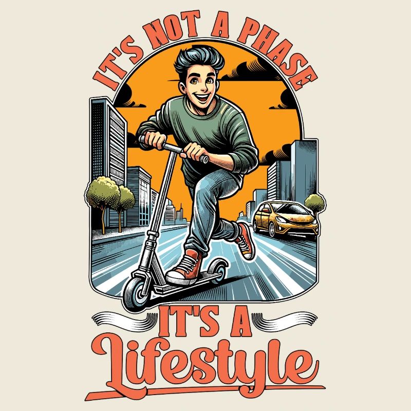 Scooter Ce n’est pas une phase, c’est un conducteur de scooter
