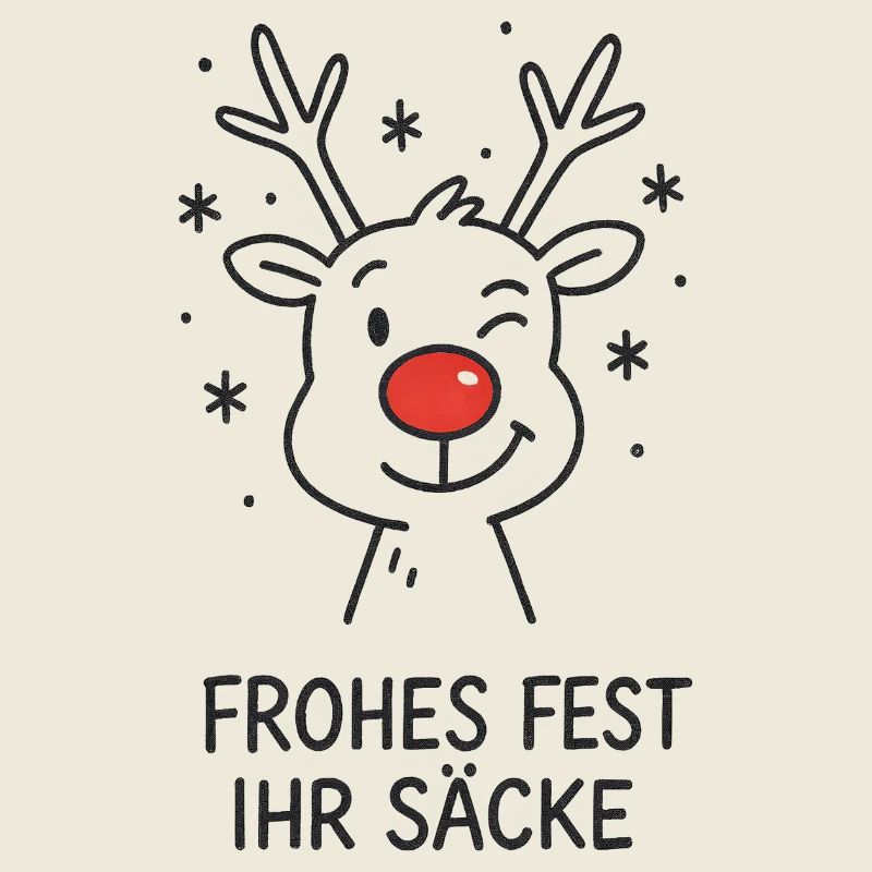 Joyeux Noël, espèce de renne à sacs Rudolph